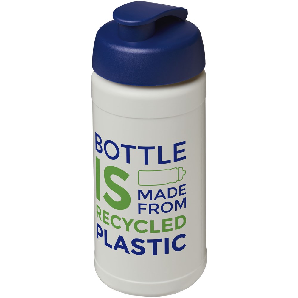 Baseline 500 ml gerecyclede drinkfles met klapdeksel