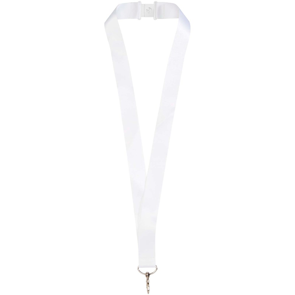 Addie gerecycled PET lanyard met safety breakaway sluiting